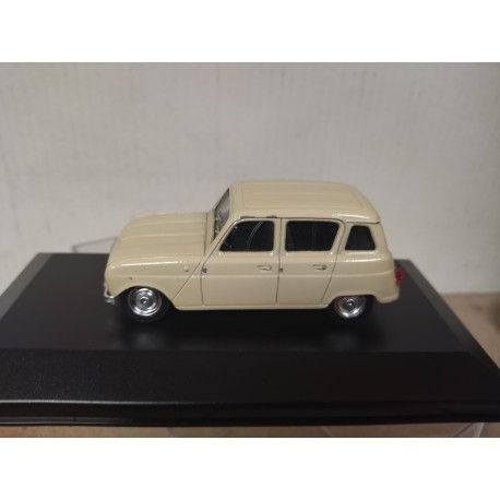 RENAULT 4 L 1964 CREAM BEIGE MATRICULA 1:43 SOLIDO BOX NO ORIGINAL