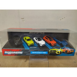 MERCEDES-AMG 5-CAR SET MERCEDES A/GLC/SL/CLE/GT 63 1:64 MAJORETTE