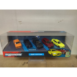 BMW EDITION 5-CAR SET 2002/M3/M3/M4/X5M 1:64 MAJORETTE