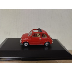 FIAT NUOVA 500 1959 APERTA RED 1:43 BRUMM BOX NO ORIGINAL