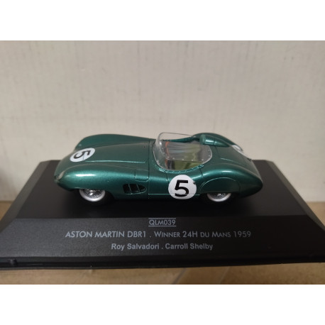 ASTON MARTIN DBR1 1959 24 H LE MANS SHELBY-SALVADORI 1:43 QUARTZO QLM039