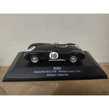 JAGUAR C-TYPE XK120C 24 H LE MANS 1953 ROLT-HAMILTON 1:43 QUARTZO QLM033