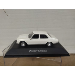 PEUGEOT 504 1969 BLANCO ARGENTINA 1:43 SALVAT IXO BOX NO ORIGINAL