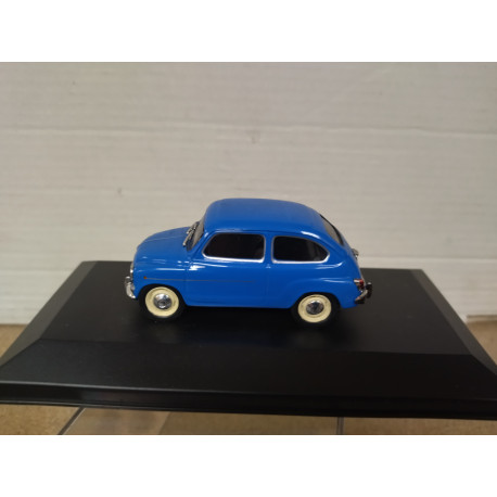 FIAT 600 D 1962 BLUE (SEAT 600) ARGENTINA 1:43 SALVAT IXO HARD BOX