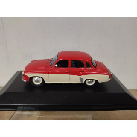 VEB WARTBURG 312 1965 RED/BEIGE 1:43 DeAGOSTINI IXO BOX NO ORIGINAL