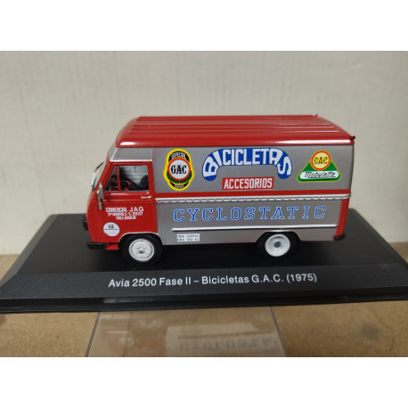 AVIA 2500 1975 FASE II BICICLETAS GAC REPARTO 1:43 SALVAT IXO BOX NO ORIGINAL