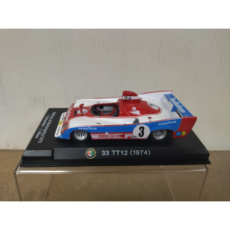 ALFA ROMEO 33 TT12 1975 1000 KM NURBURGRING 1:43 HACHETTE HARD BOX
