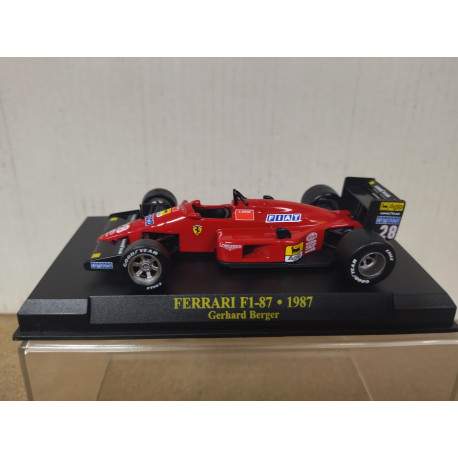 FERRARI F1-87 1987 GERHARD BERGER FORMULA F1 1:43 ALTAYA IXO HARD BOX