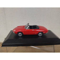 ALFA ROMEO SPIDER 1966 DUETTO 1600 RED 1:43 MAXI CAR BOX NO ORIGINAL