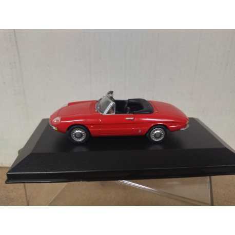 ALFA ROMEO SPIDER 1966 DUETTO 1600 RED 1:43 MAXI CAR BOX NO ORIGINAL