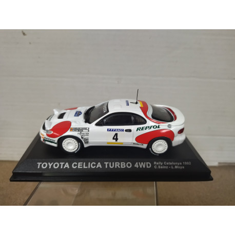 TOYOTA CELICA 1992 TURBO 4WD RALLY CATALUÑA CARLOS SAINZ 1:43 ALTAYA IXO