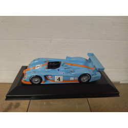 AUDI R8 2001 GULF 24 H LE MANS JOHANSSON- 1:43 ALTAYA IXO BOX NO ORIGINAL
