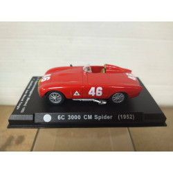ALFA ROMEO 6C 3000 SPIDER 1953 GP MERANO FANGIO 1:43 HACHETTE HARD BOX