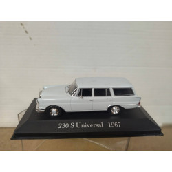MERCEDES-BENZ W111 230S 1967 UNIVERSAL BREAK GREY 1:43 ALTAYA IXO NO FOTO