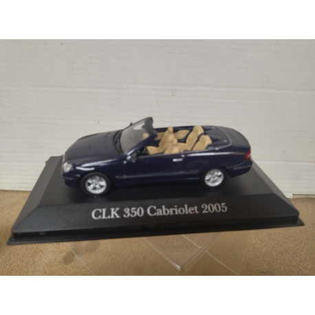 MERCEDES-BENZ A209 350 CLK 2005 CONVERTIBLE BLUE 1:43 ALTAYA IXO