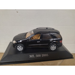 MERCEDES-BENZ W164 ML 500 2005 BLACK 1:43 ALTAYA IXO NO FOTO