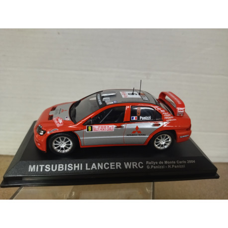 MITSUBISHI LANCER WRC 2004 RALLY MONTE CARLO PANIZZI 1:43 ALTAYA IXO HARD BOX