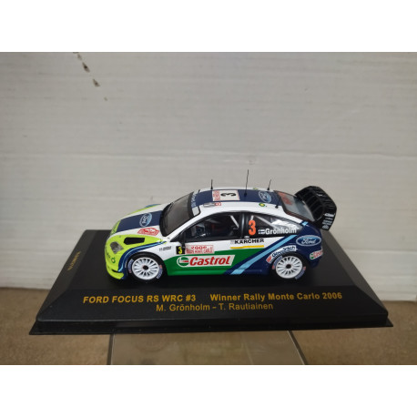 FORD FOCUS RS WRC 2006 WIN RALLY MONTE CARLO GRONHOLM 1:43 IXO RAM219