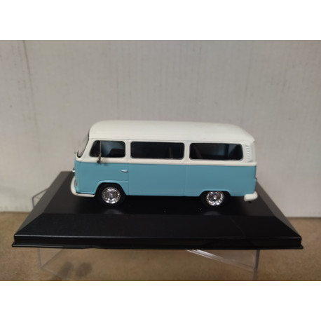 VOLKSWAGEN T2 KOMBI WHITE/BLUE 1:43 DeAGOSTINI IXO BOX NO ORIGINAL