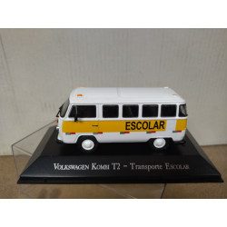 VOLKSWAGEN T2 KOMBI BUS ESCOLAR SERVICIOS BRASIL 1:43 DeAGOSTINI IXO