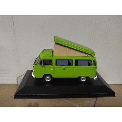 VOLKSWAGEN T2 WESTFALIA CAMPER 1978 GREEN 1:43 DeAGOSTINI IXO BOX NO ORIGINAL