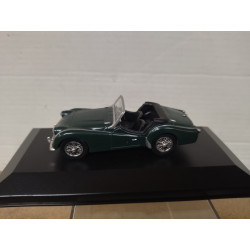 TRIUMPH TR3 ROADSTER 1955 GREEN 1:43 DelPrado BOX NO ORIGINAL