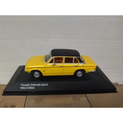 TRIUMPH DOLOMITE SPRINT 1973 YELLOW & BLACK 1:43 VANGUARDS NO CARTON