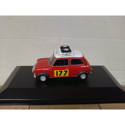 MORRIS MINI COOPER S 1967 RALLY MONTE CARLO HOPKIRK 1:43 DelPRADO BOX NO ORIGINAL