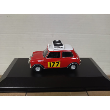MORRIS MINI COOPER S 1967 RALLY MONTE CARLO HOPKIRK 1:43 DelPRADO BOX NO ORIGINAL