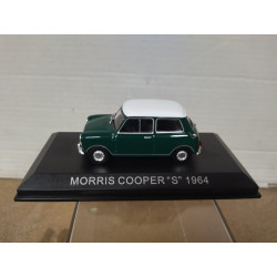 MORRIS MINI COOPER S 1964 GREEN/WHITE 1:43 DeAGOSTINI IXO