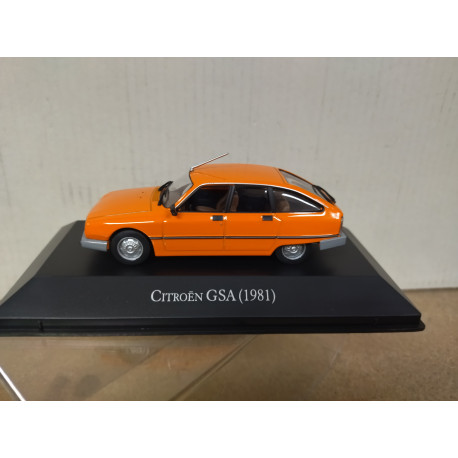 CITROEN GSA 1981 ORANGE ARGENTINA 1:43 SALVAT IXO BOX NO ORIGINAL