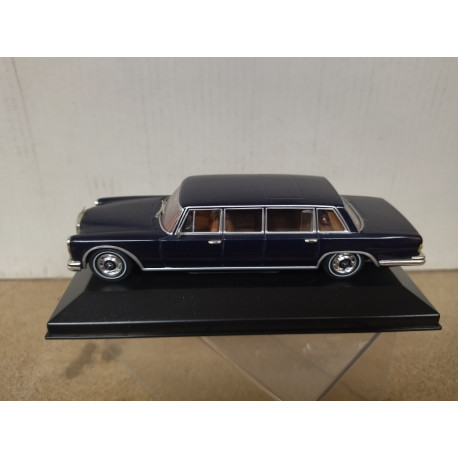 MERCEDES-BENZ W100 600 1966 BLUE 1:43 ALTAYA IXO BOX NO ORIGINAL/DEFECT/NO RETRO
