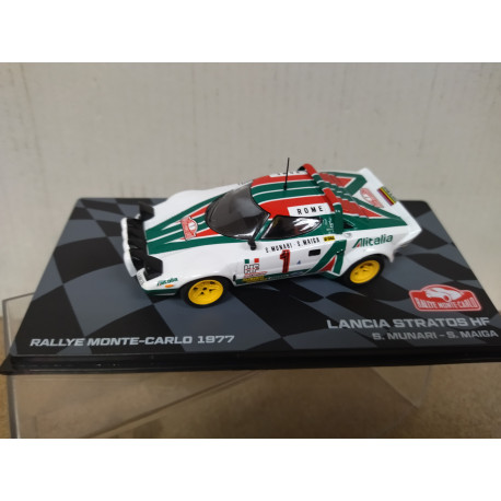 LANCIA STRATOS HF 1977 RALLY MONTE CARLO S.MUNARI 1:43 EAGLEMOSS IXO