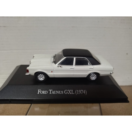 FORD TAUNUS 1974 GXL WHITE/BLACK ARGENTINA 1:43 SALVAT IXO HARD BOX