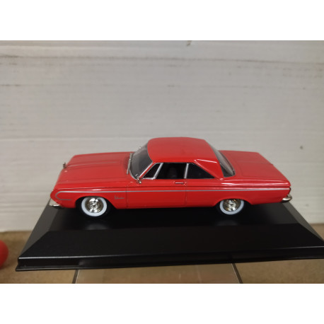 PLYMOUTH BELVEDERE 1964 RED 1:43 SIGNATURE BOX NO ORIGINAL