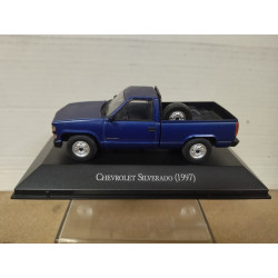 CHEVROLET SILVERADO 1997 PICKUP AZUL ARGENTINA 1:43 SALVAT IXO HARD BOX