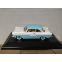 FORD TAUNUS 17 COUPE 1957 BLUE/WHITE 1:43 SOLIDO BOX NO ORIGINAL