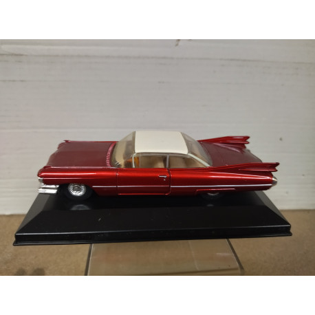 CADILLAC COUPE DE VILLE 1959 RED 1:43 MATCHBOX DINKY BOX NO ORIGINAL