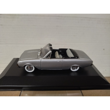 FORD TAUNUS 17M CONVERTIBLE 1960 SILVER 1:43 SOLIDO BOX NO ORIGINAL