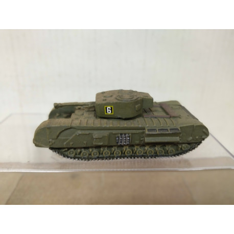 CHURCHILL MK.VII TANK BRITISH WW 2 1:87 H0 METAL DIECAST NO BOX/DESGUACE
