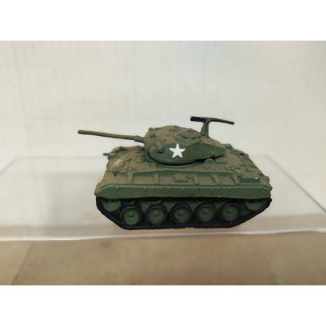 M24 CHAFFEE TANK US ARMY WW 2 1:87 H0 METAL DIECAST NO BOX/DESGUACE