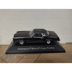 CHEVROLET MONTE CARLO 1974 BLACK AMERICAN CARS 1:43 ALTAYA IXO