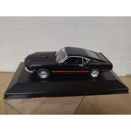 FORD MUSTANG MACH 1 1969 BLACK 1:43 IXO ALTAYA BOX NO ORIGINAL