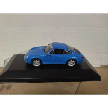 PORSCHE 911 (993) 1996 CARRERA 4S RIVIERA BLUE 1:43 HIGH-SPEED BOX NO ORIGINAL