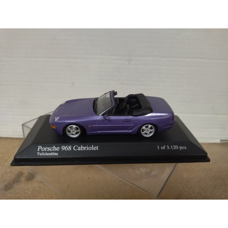 PORSCHE 968 CABRIOLET 1994 VIOLET 1:43 MINICHAMPS NO CARTON