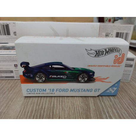FORD MUSTANG GT 2018 CUSTOM FALKEN 1:64 HOT WHEELS ID SERIE 2