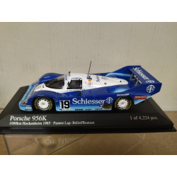 PORSCHE 956K 1985 1000 KM HOCKENHEIM BRUN MOTORSPORT SCHIESSER 1:43 MINICHAMPS