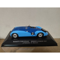 BUGATTI 57 G 1937 WIN 24 H LE MANS WIMILLE-BENOIST 1:43 IXO LM1937