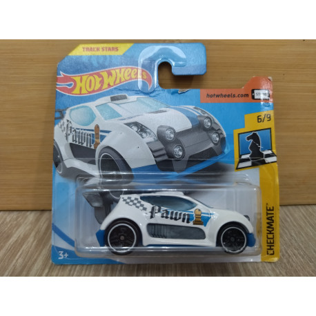 FAST 4WD PAWN WHITE 6/10 CHECKMATE 1:64 HOT WHEELS