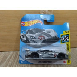 FORD GT 2016 RACE BORJA SILVER 1/10 SPEED GRAPHICS 1:64 HOT WHEELS